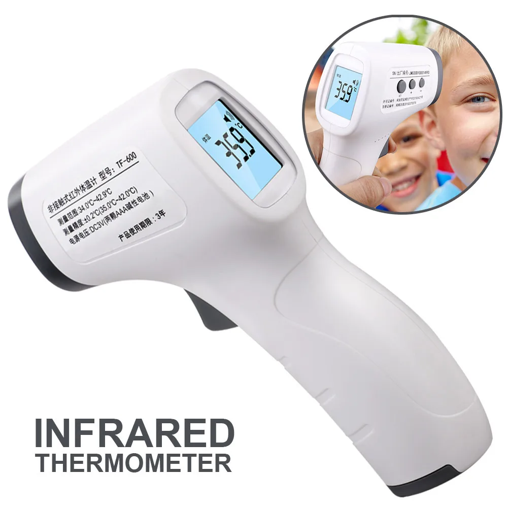 

CE LCD Digital Non-contact IR Infrared Thermometer Body Forehead Temperature Meter with Automatic Shutdown Function