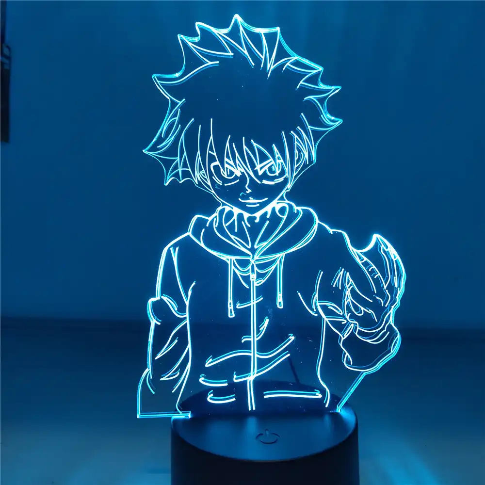 アニメフィギュアハンター ハンターキルアzoldyckおもちゃセット3d Led照明アクションfiguraモデルbrinquedosハンターヒソカコスプレクリスマスギフト人形フィグマ Action Figures Aliexpress