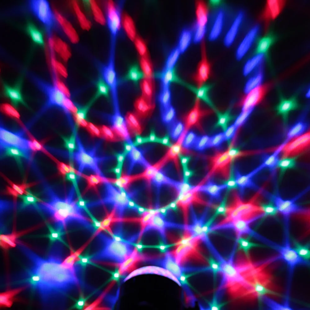 3W RGB диско-светильник с дистанционным управлением Мини СВЕТОДИОДНЫЙ Магический шар лампа сценический светильник вечерние светильник s для дискотеки KTV бар домашние Вечерние