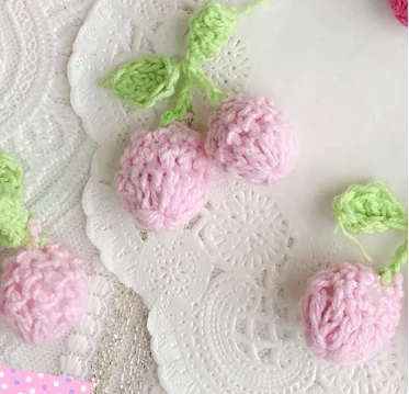 Pink 30 PCS 30 шт./лот, ручная работа, шерстяная пряжа, вязаная крючком, Цветочная аппликация, пэчворк, сделай сам, рукоделие, аксессуары для шитья, ткань, паста 168 - Цвет: Pink 30 PCS