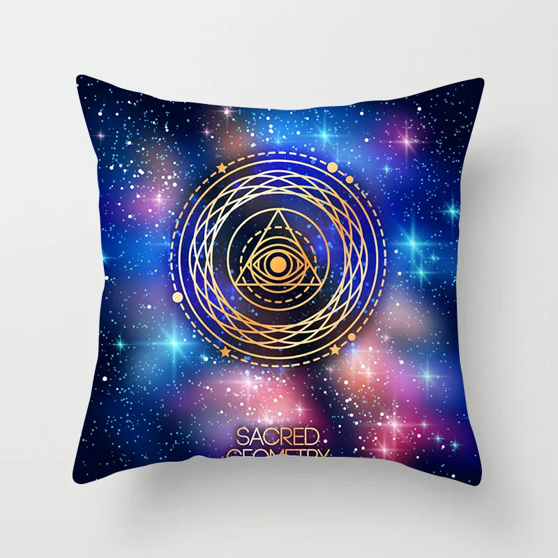 

Nordic Cushion Cover Indian Mandala Throw Pillow Cover Polyester Cushion Case Car Sofa Living Room Cover Decorative Pillows
