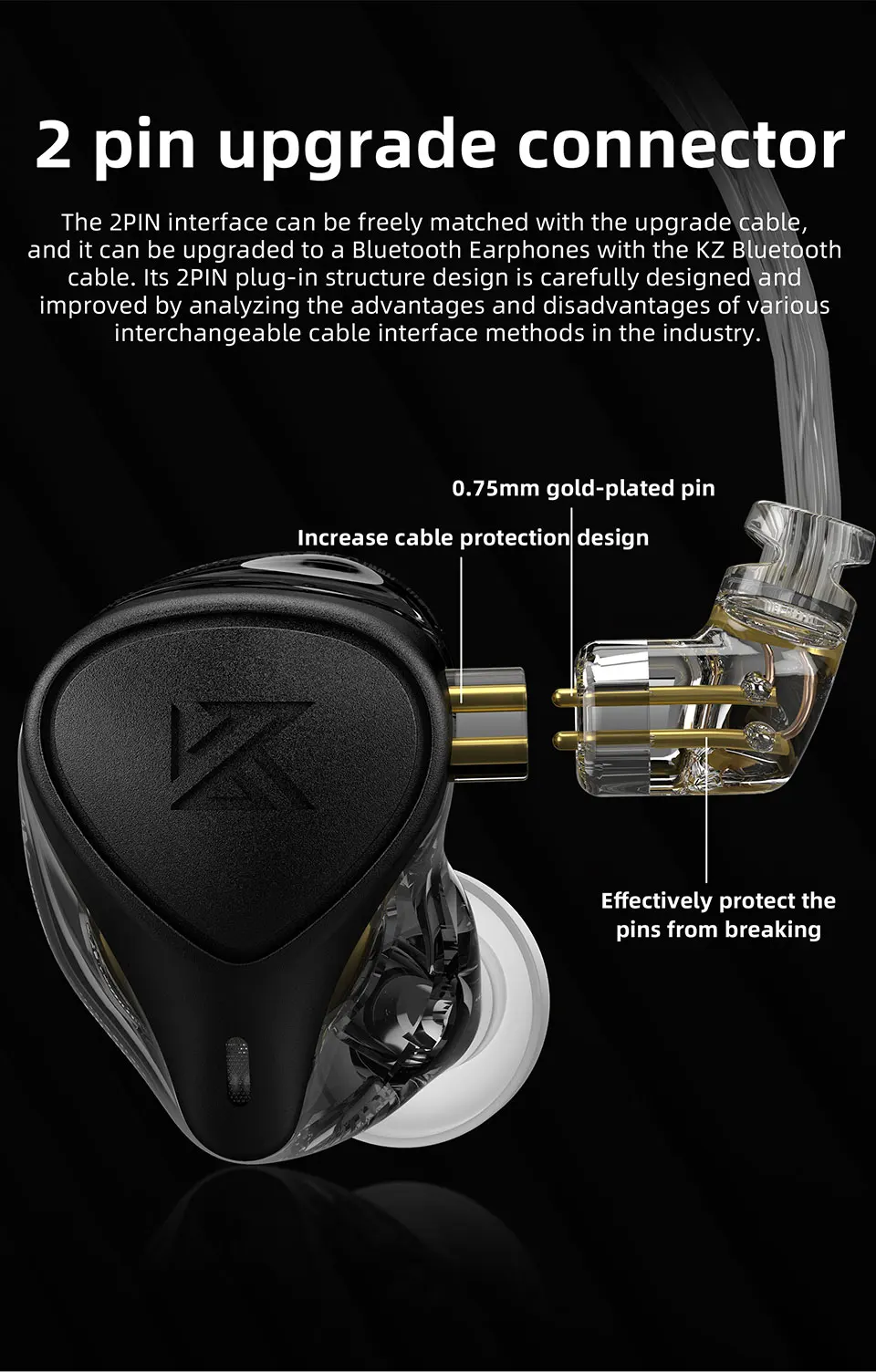 イヤホン Pro KZ ZVX PRO インイヤーイヤホンダイナミック HIFI 低音イヤホン