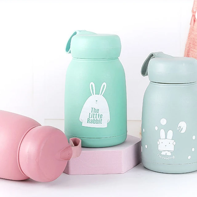 320ml Kids Baby Feeding Bottle Cute Rabbit Style Thermos Cup Stainless  Steel Keep Water Hot Suitable For Kids Child School - AliExpress