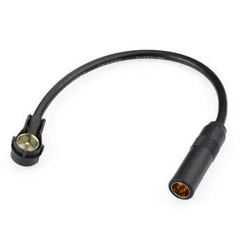 

Car AM FM DAB Radio Aerial Antenna Coax 30cm Adapter Lead DIN 41585 to ISO Plug for SEAT SKODA SMART VW Ford