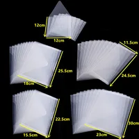 10pcs-40pcs Transparent Plastic Folder Storage Bags Envelopes For Cutting Dies Stamps Paper Cardstock Organizer Holders Bags 1