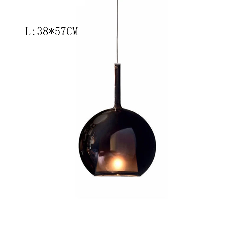 F 38X57CM Современный светодиодный подвесной светильник со стеклянной бутылкой s светильник ing Скандинавская спальня гостиная подвесной светильник украшение для дома, кафе светильник - Цвет корпуса: F 38X57CM