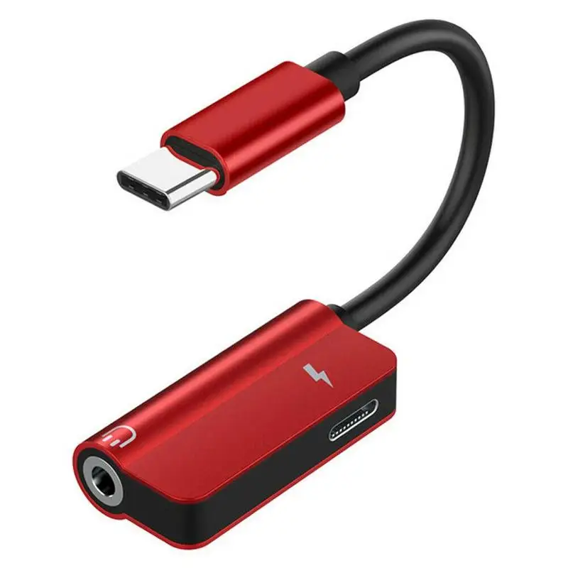 2 в 1 usb type-C аудио адаптер для зарядки type C Мужской Женский Разъем для наушников Pro конвертер P20 для huawei Зарядка 3,5 мм до w X4O9