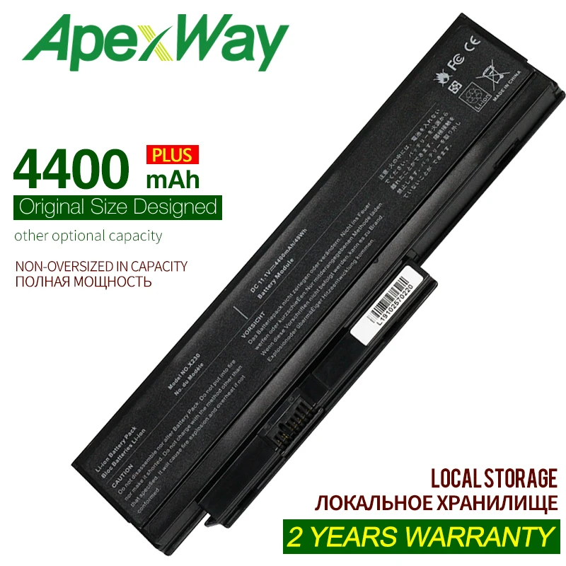 ApexWay 6 cells laptop battery for Lenovo ThinkPad X220 X220i X220s X230 X230i X230S 45N1025 45N1024 45N1020 45N1028 45N1029