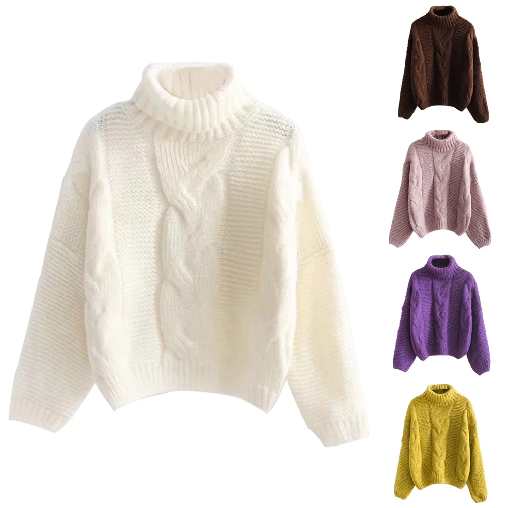 Осенне-зимний женский свитер, модный белый свитер, базовый Женский пуловер с рукавом «летучая мышь», однотонная женская Повседневная тонкая вязаная уличная одежда
