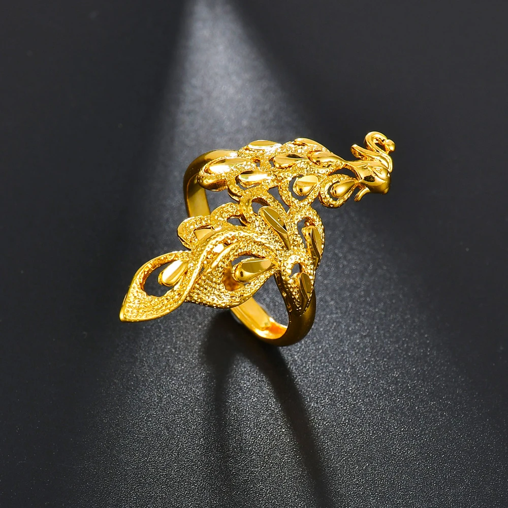 Fashion Rings Gold Rings Wedding Rings 30 Styles Fashion Luxury Charm Ring Gold Color Flowers Wedding Finger Rings for Women Party Jewelry