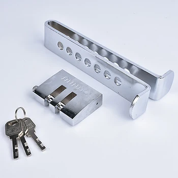 

Brake Pedal Lock Security Car 8 Hole Auto Steel Clutch Safty Lock Anti-theft Pedal Lock Car Interior Antitheft 2 Keys Universial