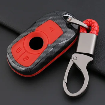 

2019 ABS Carbon Fiber Silicone Car Key Case For Buick GL8 New LaCROSSE Regal ENVISION Excelle Smart Key 360 Degree Protection