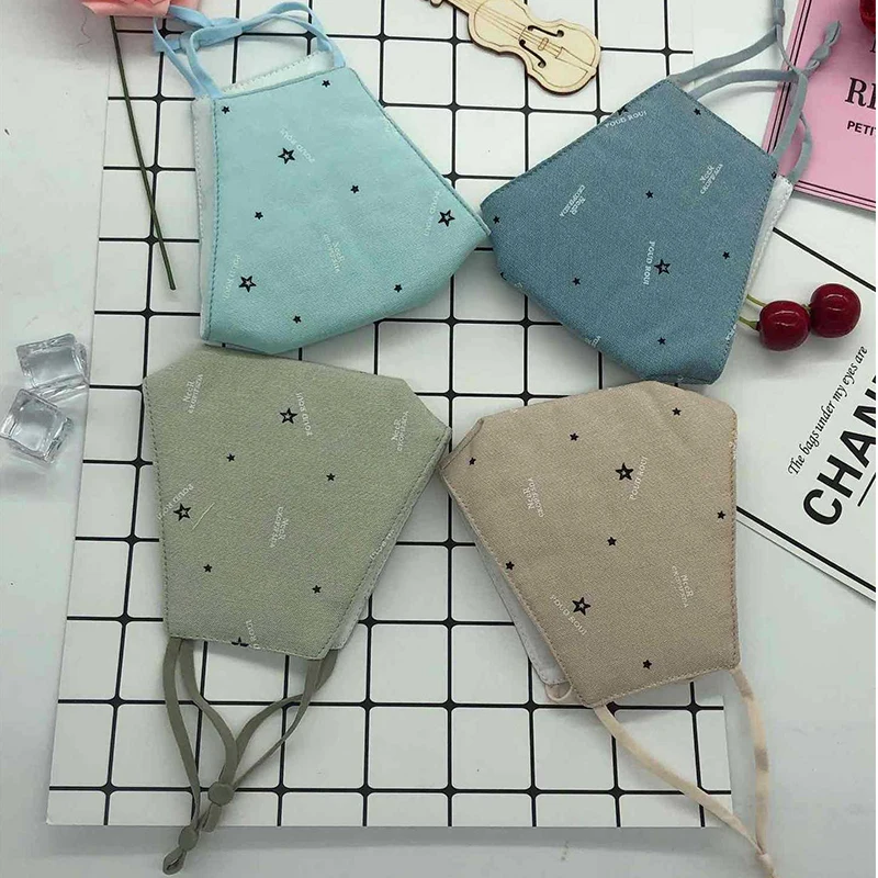 

50pcs/lot Adult Mask Airway Protection Non-Disposable Washable Masks Cotton Breathable Dustproof Earloop Adjustable Mask