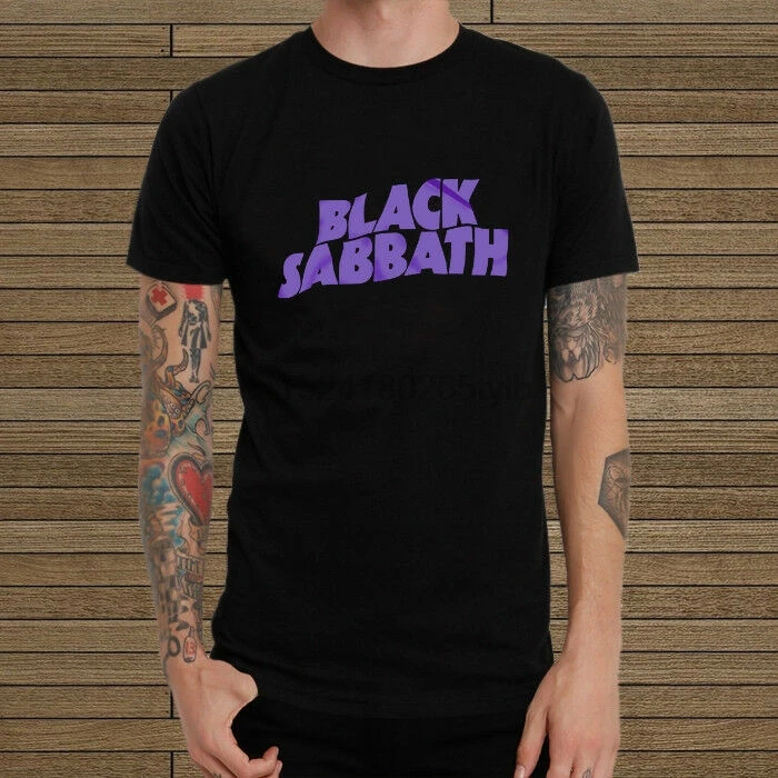 Blaks Sabats Фиолетовый Логотип новая футболка унисекс | Мужская одежда