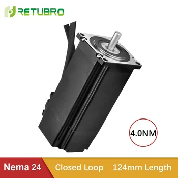 

Stepper Motor Nema 24 Nema 23 Closed Loop 4Nm 5A hybrid 8mm Shaft 60x60x124mm for CNC Machine