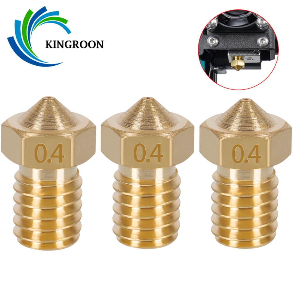 10Pcs 0.2-1.0mm Extruder Brass Nozzle Print Head For 1.75mm CR-10 MK8 3D Printer 