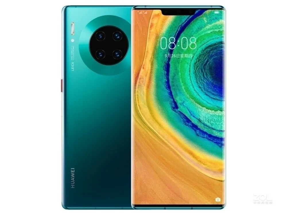 Смартфон huawei mate 30 Pro Kirin 990 Android 10,0 6,5" 2400x1176 8 ГБ ОЗУ 256 Гб ПЗУ 40 Мп+ 40 Мп+ 32 МП 40 Вт зарядка IP68