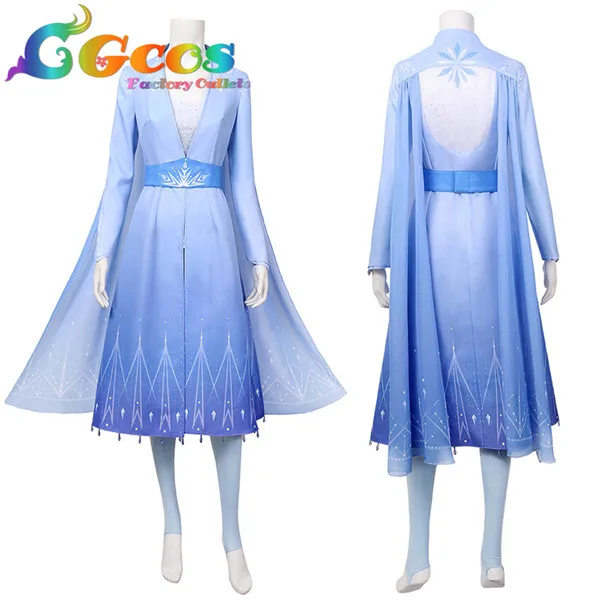 

Customize Elsa Snow Dress Blue Princess Dress Elegant high quality Women Halloween Party Uniform Free shipping