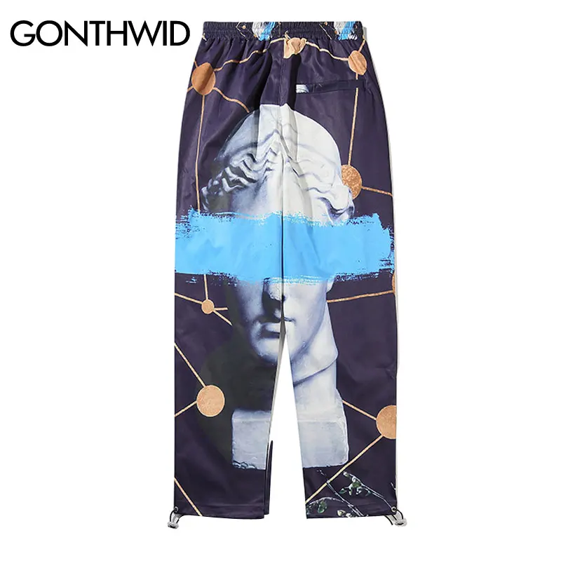 GONTHWID Aphrodite принт статуи беговая дорожка шаровары Harajuku Хип Хоп повседневные