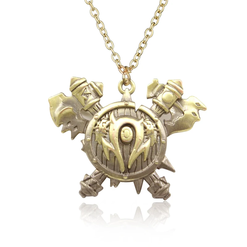 Игры World Of Warcraft орк Horde The кулон ожерелье WOW Hearthstone в винтажном стиле бронзовый