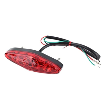 

Motorcycle Rear Tail Light,15 LED RED Stop Running Brake Rear Tail Light Universal LED Light