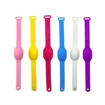 

New Hand Sanitizer Wristband Dispenser Portable Alcohol Dispensing Silicone Disinfection Bracelet