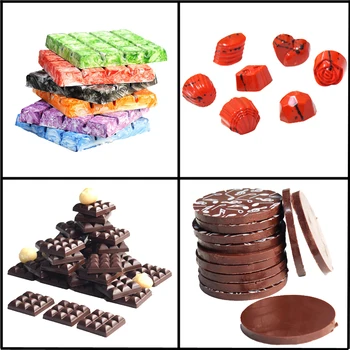 

Meibum 5 Types Polycarbonate Chocolate Mold Easter Eggs Geometric lines Confectionery Baking Tray Candy Molding Plastic Mould