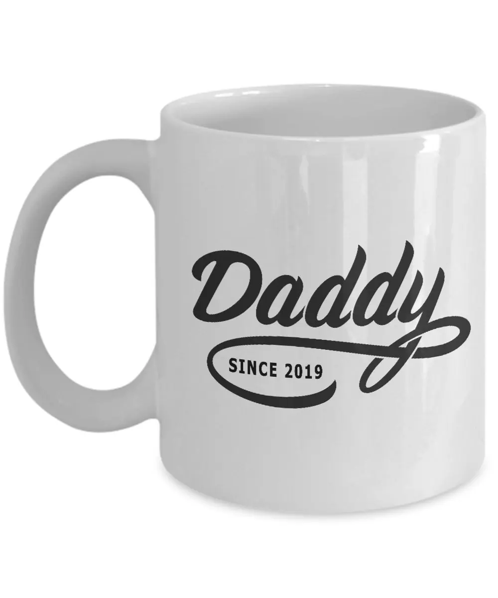 Daddy Since(любой год) кружка, кофейная кружка, подарок на день отца, подарок для чашка для папы с ложкой для перемешивания