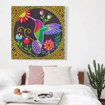 

Bird Mosaic Handmade Cross Stitch DIY Round Rhinestones Special Shaped Diamond Painting Diamond Embroidery Kit