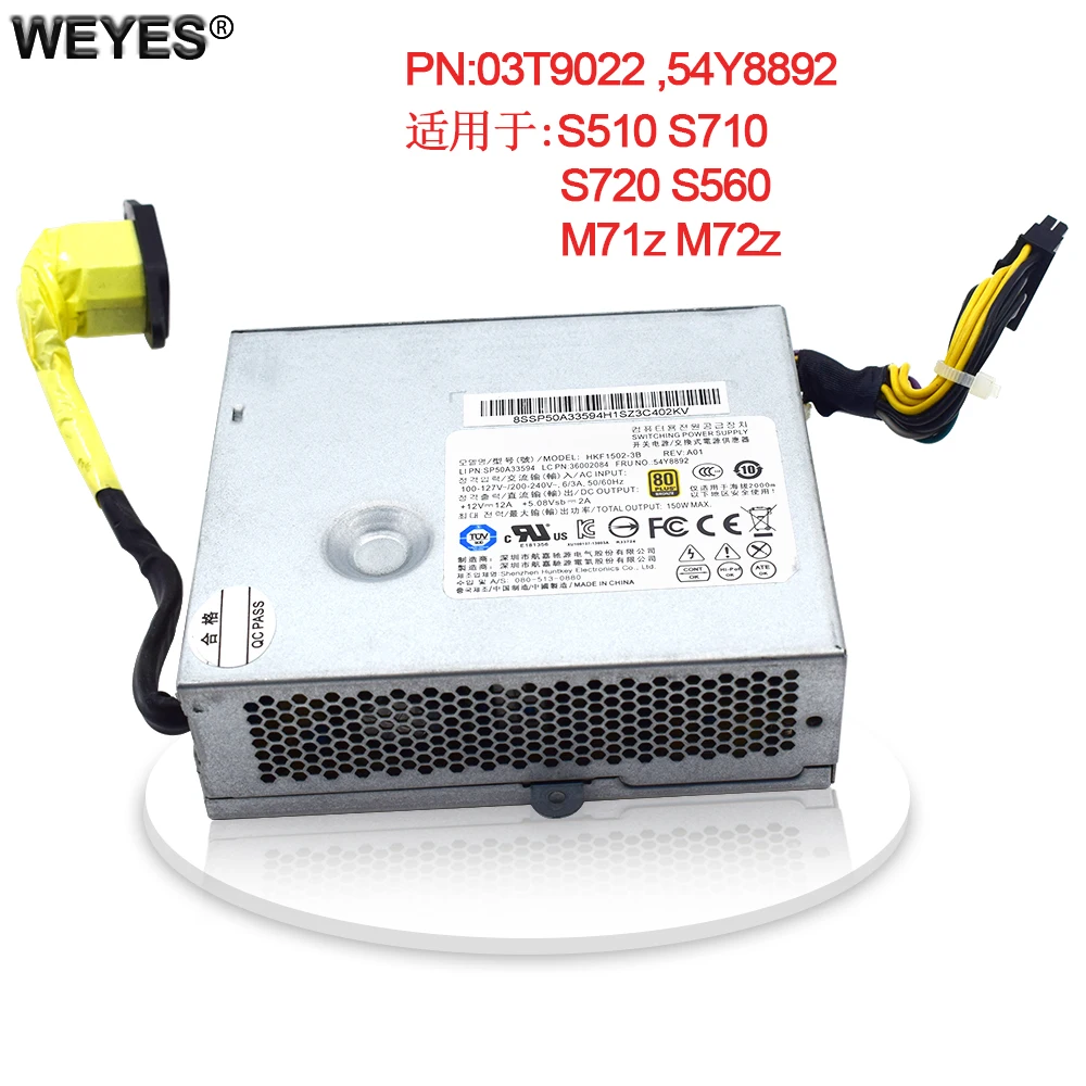 Рабочий блок питания для S510 S560 S590 03T9022 APA005 FRU 54y8892 с блоком PSU тестовым испытанием