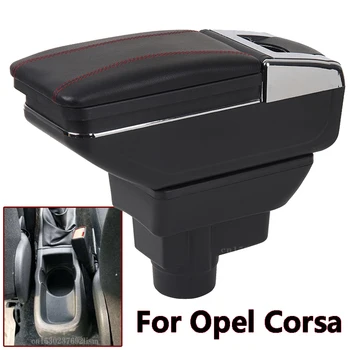 

For Opel Corsa Armrest Box Opel Corsa D Universal Car Central Armrest Storage Box cup holder ashtray modification accessories