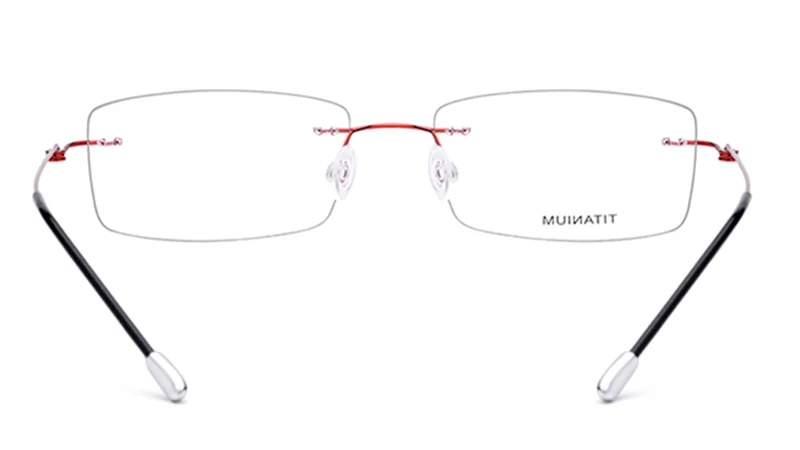 Чистый Титан без оправы оптические очки для близоруких, EyewearMen Для женщин бескаркасные очки по рецепту рамки