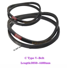 

1Pcs C Type V-Belt C3950/4000/4050-4400mm Black Rubber Triangle Belt Industrial Agricultural Mechanical Transmission Belt