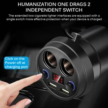 Мульти-Функция 5V 3.1A Автомобильная чашка Зарядное устройство зарядное устройство для автомобиля с двумя портами USB Мощность разветвитель прикуривателя с Напряжение светодиодный Дисплей