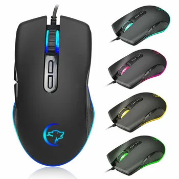 

LED Optical USB Wired Gaming Mice Mouse 7Buttons 3200DPI Programmable Ergonomic Gaming Mouse For Laptops pc mause gamer