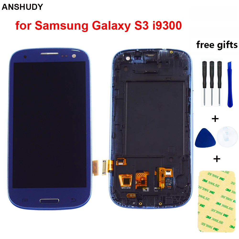 Для samsung Galaxy S3 Neo дисплей кодирующий преобразователь сенсорного экрана в сборе рамка для samsung i9300 дисплей i9301 i9300i i9308i i9301i