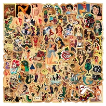 

50/100PCS Cartoon Classic Beautiful Girls Sexy Stickers Pack Luggage Notebook Skateboard Mobile Phone Waterproof Laptop Sticker