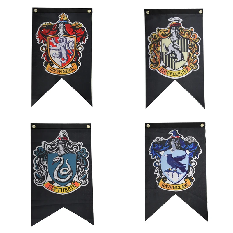 Harripotter вечерние поставки Колледж знамена флага для мальчиков и девочек, детский костюм для хеллоуина декорация Рождественский подарок Магия для дома
