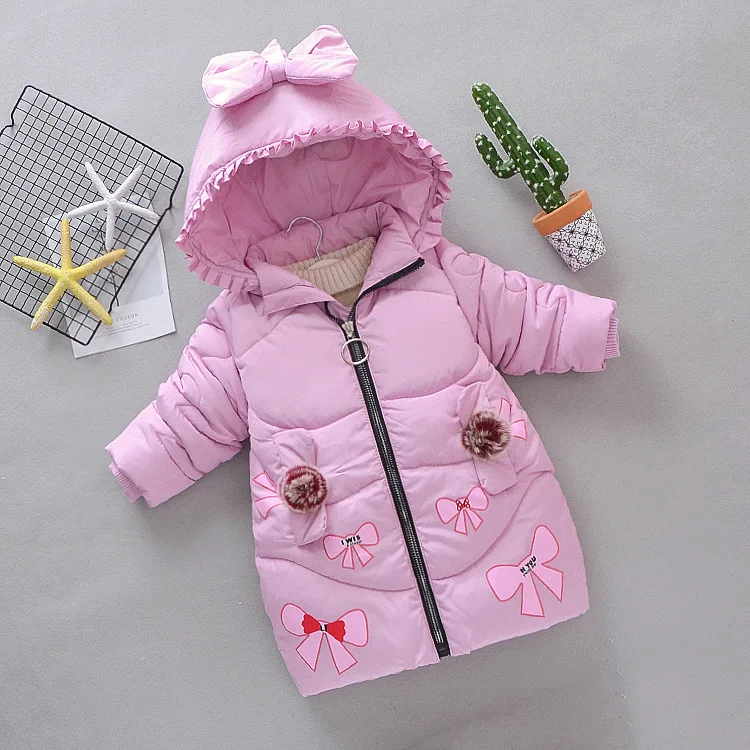 

Winter Jacket For Girls Kids Clothes Children Warm Coats Thicken Cotton Jackets Toddler Girls Hooded Outerwear ChristmasClothing