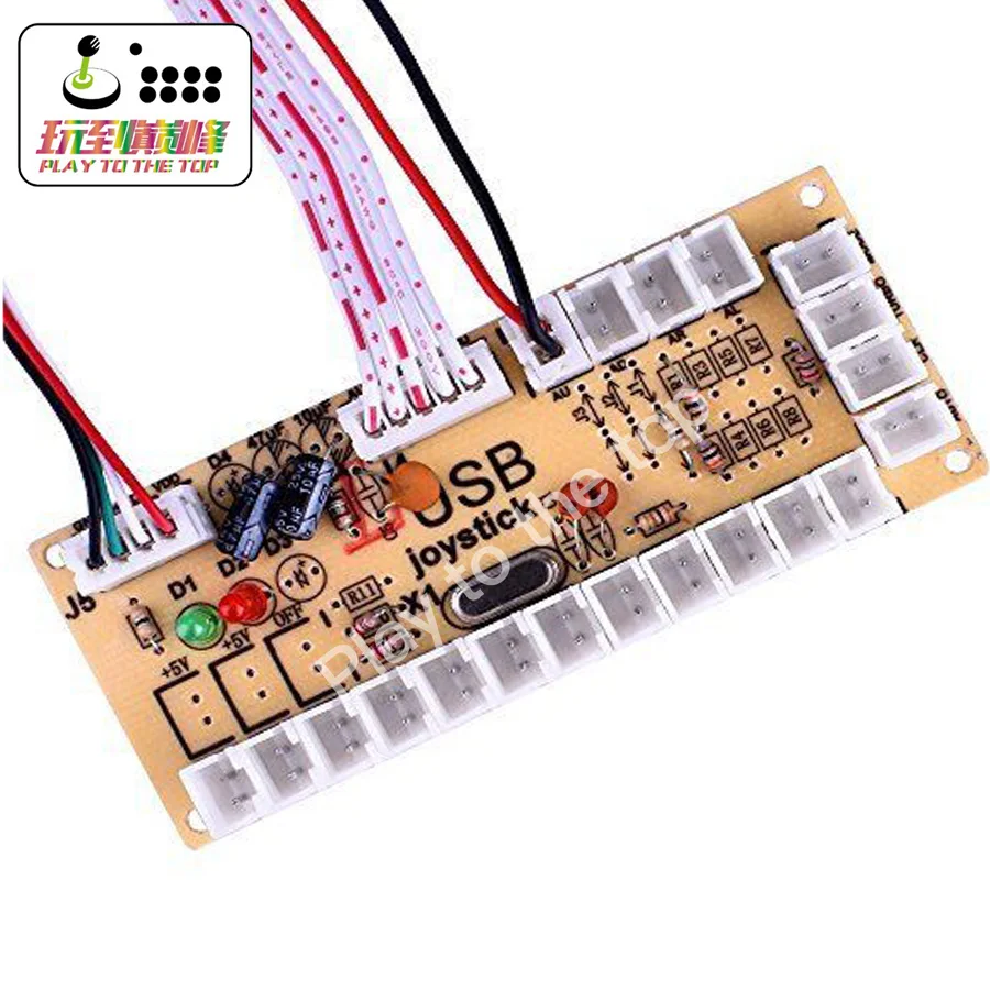 Аркадная кнопка и джойстик DIY KIT для 2 плееров ПК PS3/2 в 1 на аркадный джойстик интерфейс USB 2 плеера на кнопку джойстика Jamma