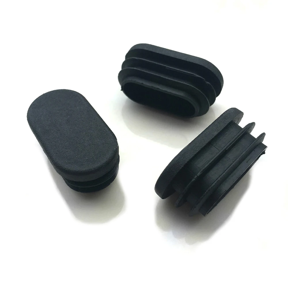 Pipe End Cap 5/10/20pcs Oval Oblong Rectangle Plastic Blanking End Cap Tube Pipe Inserts Plug Bung
