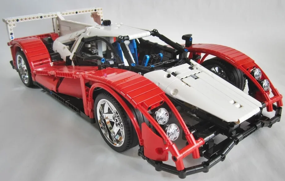 MOC-3092 Le Mans Technic серия F1 Запчасти для гоночного спортивного автомобиля посылка, строительные блоки, детские игрушки