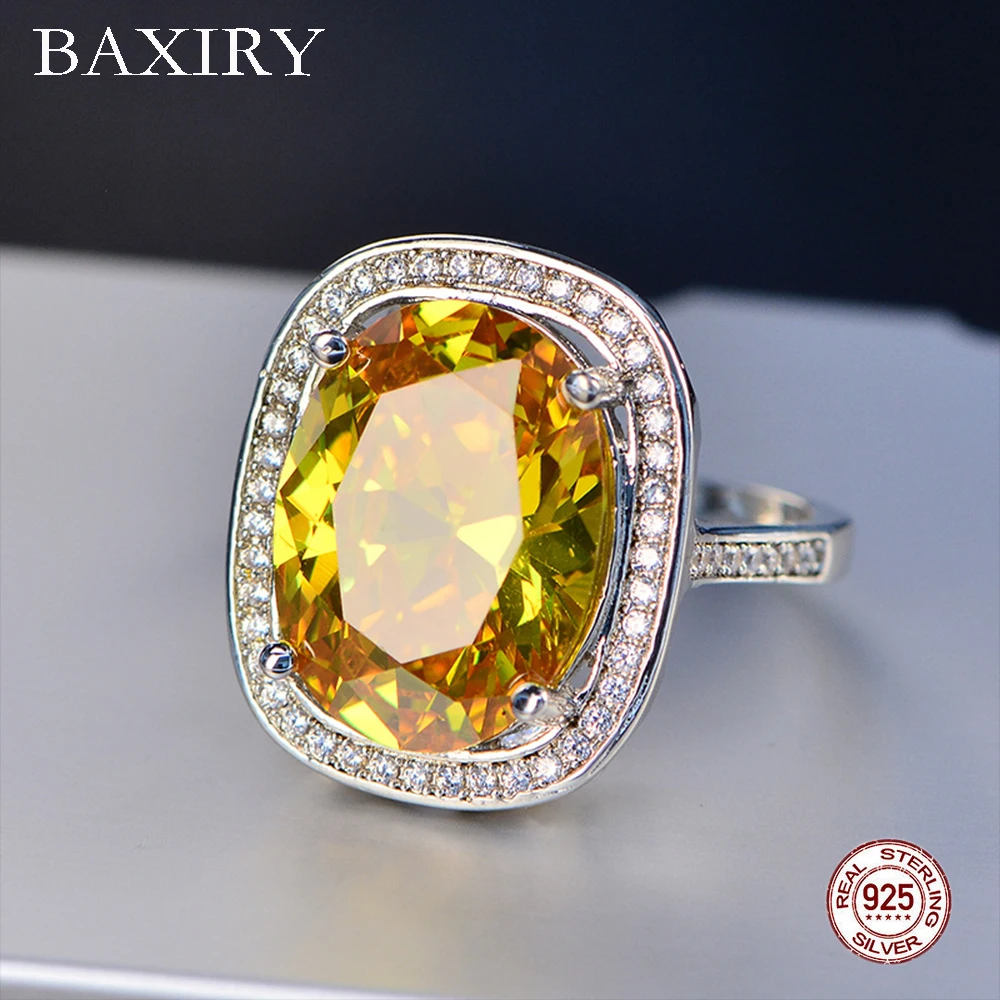 New Trendy Garnet Ring Gemstones Natural For Jewelry 925 Sterling Silver Rings For Women Silver Ring Moissanite Ruby Topaz Ring