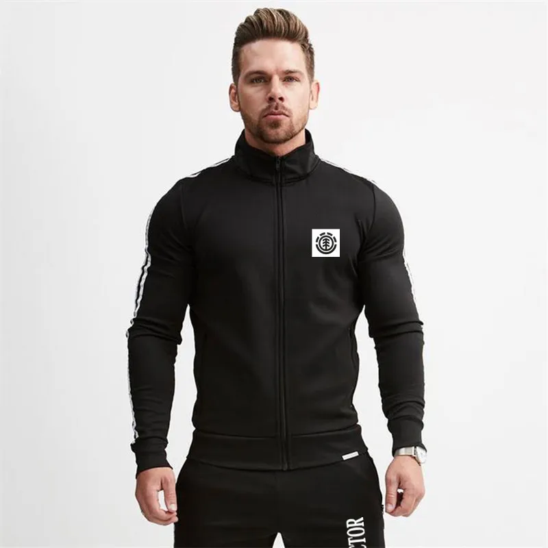 

Men Pant+Sportswear Zip Up Sport Jacke Track Sweater Sweatshirt+pants Male Running Jogging Leisure Workout Gym Track suit