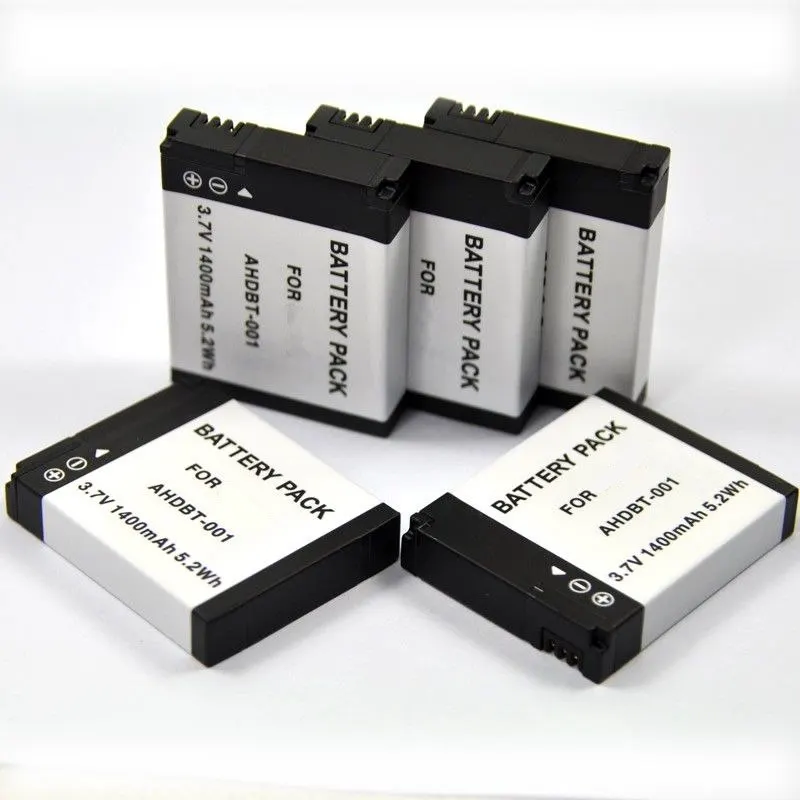 Аккумулятор AHDBT001 AHDBT002 1400 мА · ч для Gopro HD HERO HERO2 шлема занятий спортом на мотоцикле