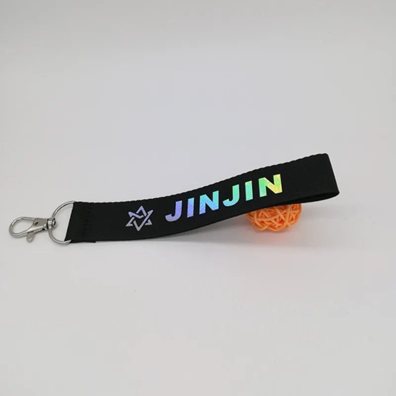 Kpop ASTRO альбом JINJIN MJ нейлон брелок обесцвечивание лазерный имя брелок автомобиля ювелирные изделия Chaveiro Llaveros 18715