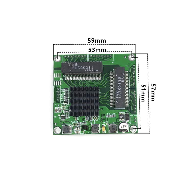 Модуль переключателя Ethernet 5 портов unmanager 10/100/1000 Мбит/с плата PCBA OEM авто-зондирование портов PCBA плата OEM материнская плата - Цвет: 5 port 2
