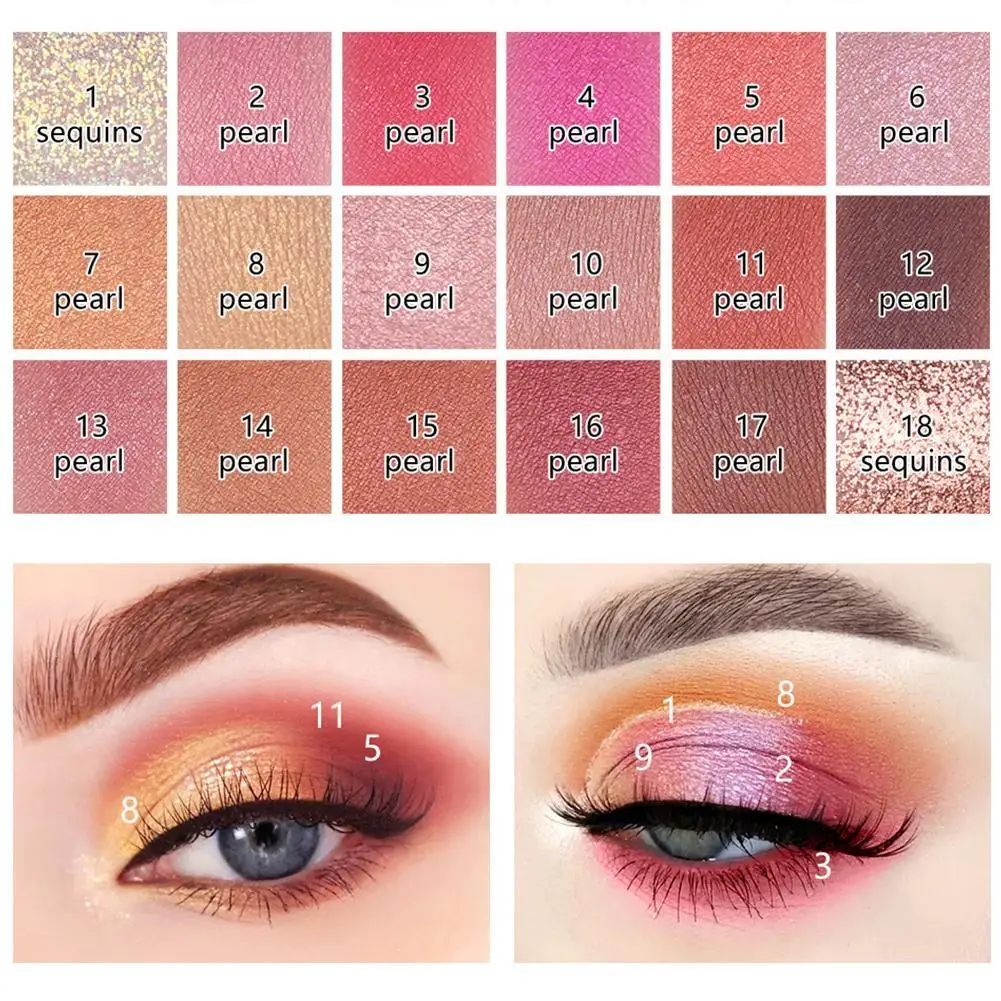 Горячая 18 цветов Тени для век пустынная Роза Gemakkelijk Make-Up Oogschaduw Schijf Netto Rode Make-Up Parelmoer Matte Oogschaduw
