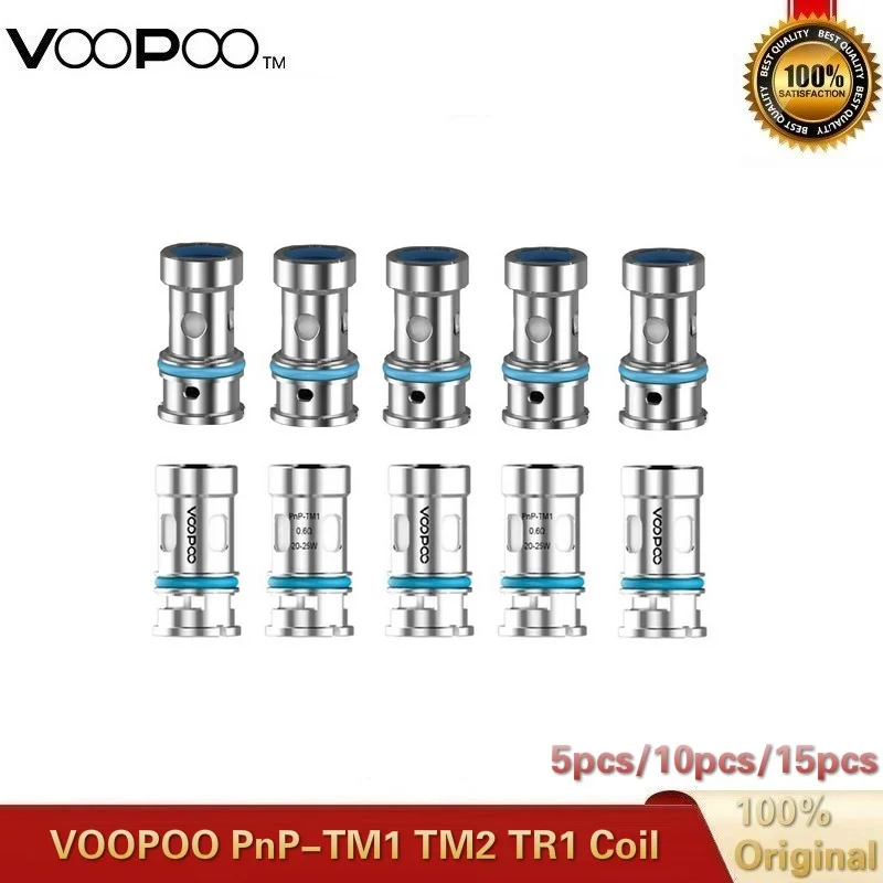 5pcs-15pcs Voopoo PnP-TM1 0.6ohm PnP-TM2 0.8ohm PnP-TR1 PnP TM1 TM2 TR1 Coil for VINCI R X Drag S ARGUS GT AIR V.SUIT | Электроника