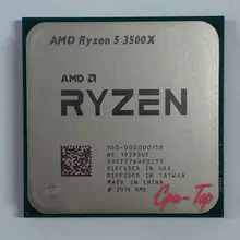 Amd ryzen 5 3500x r5 3500x 3.6 ghz seis-núcleo processador cpu de seis linhas 7nm 65w l3 = 32m 100-000000158 soquete am4 sem ventilador